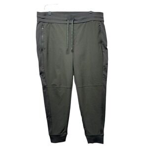 Athleta Headlands Hybrid Trek Joggers‎ Dark Olive Green Sz 16 Athleisure Hiking
